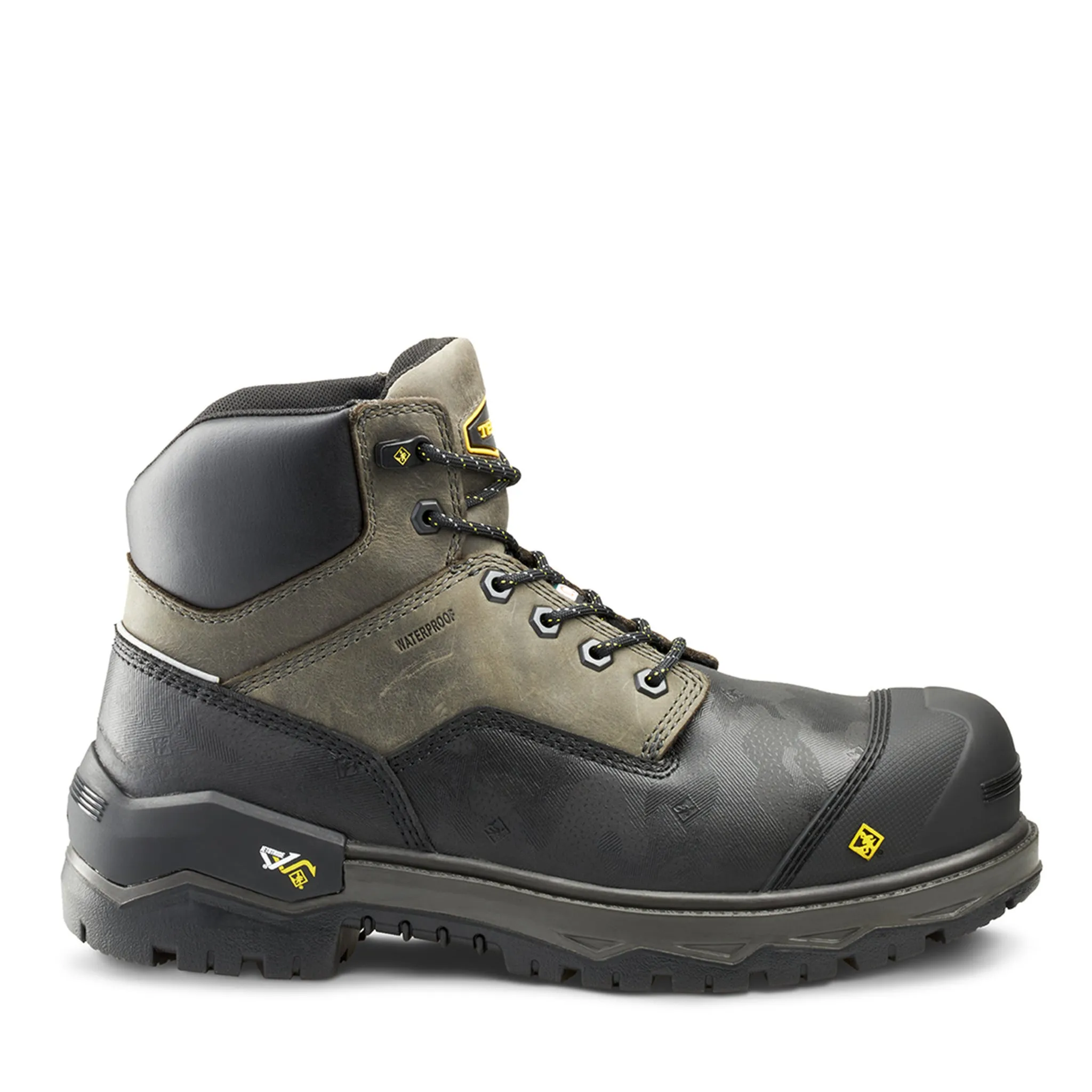 Terra Men's Safety Work Boots Gantry 6" Leather Waterproof with Nano Composite Toe | Sizes 7-16
