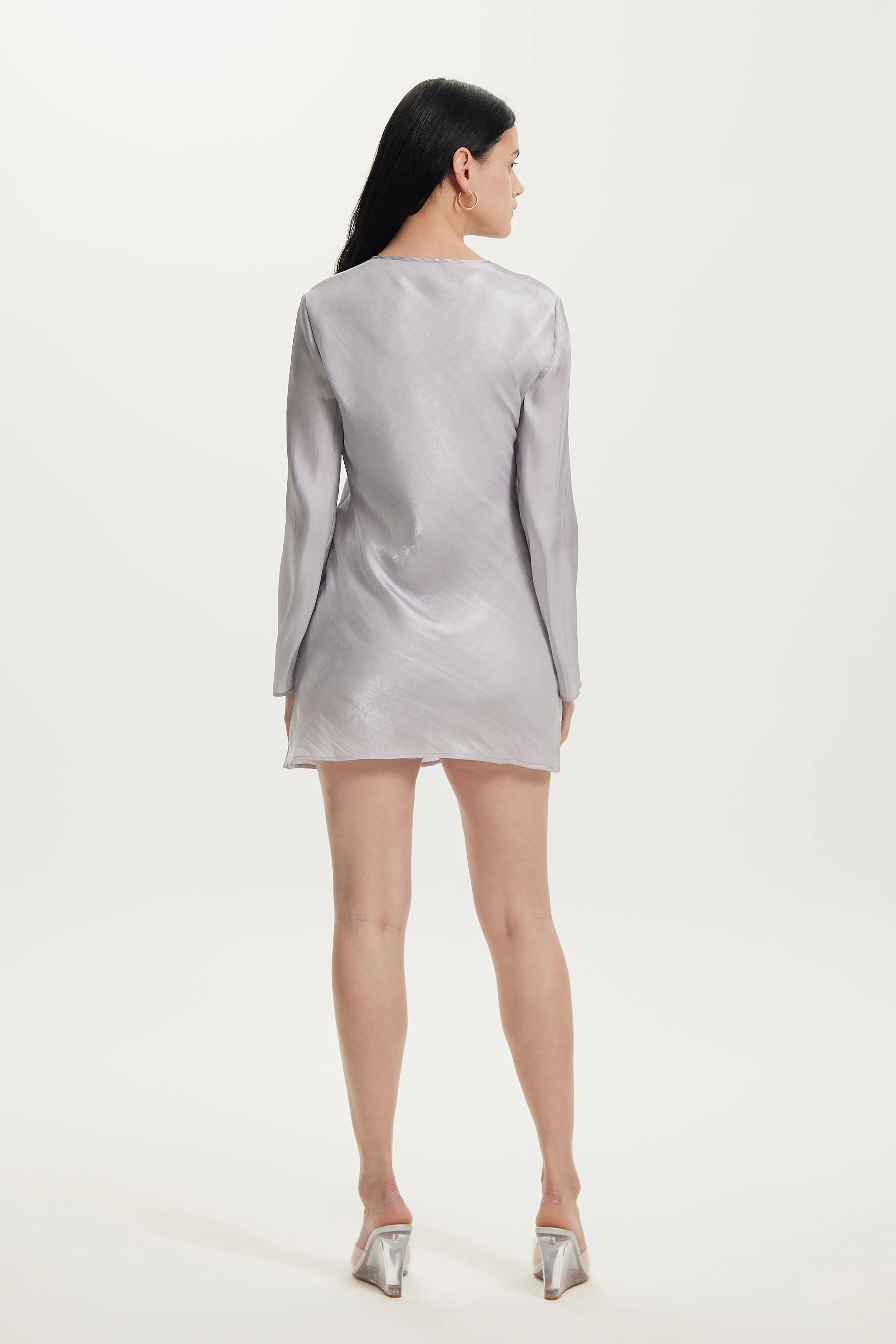 UNTAMED BIAS TIE UP MINI | SILVER