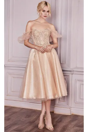 Western Dress For Women in Champagne By Ladivine CD0187