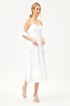 Western Dress For Women in White By MQ1161