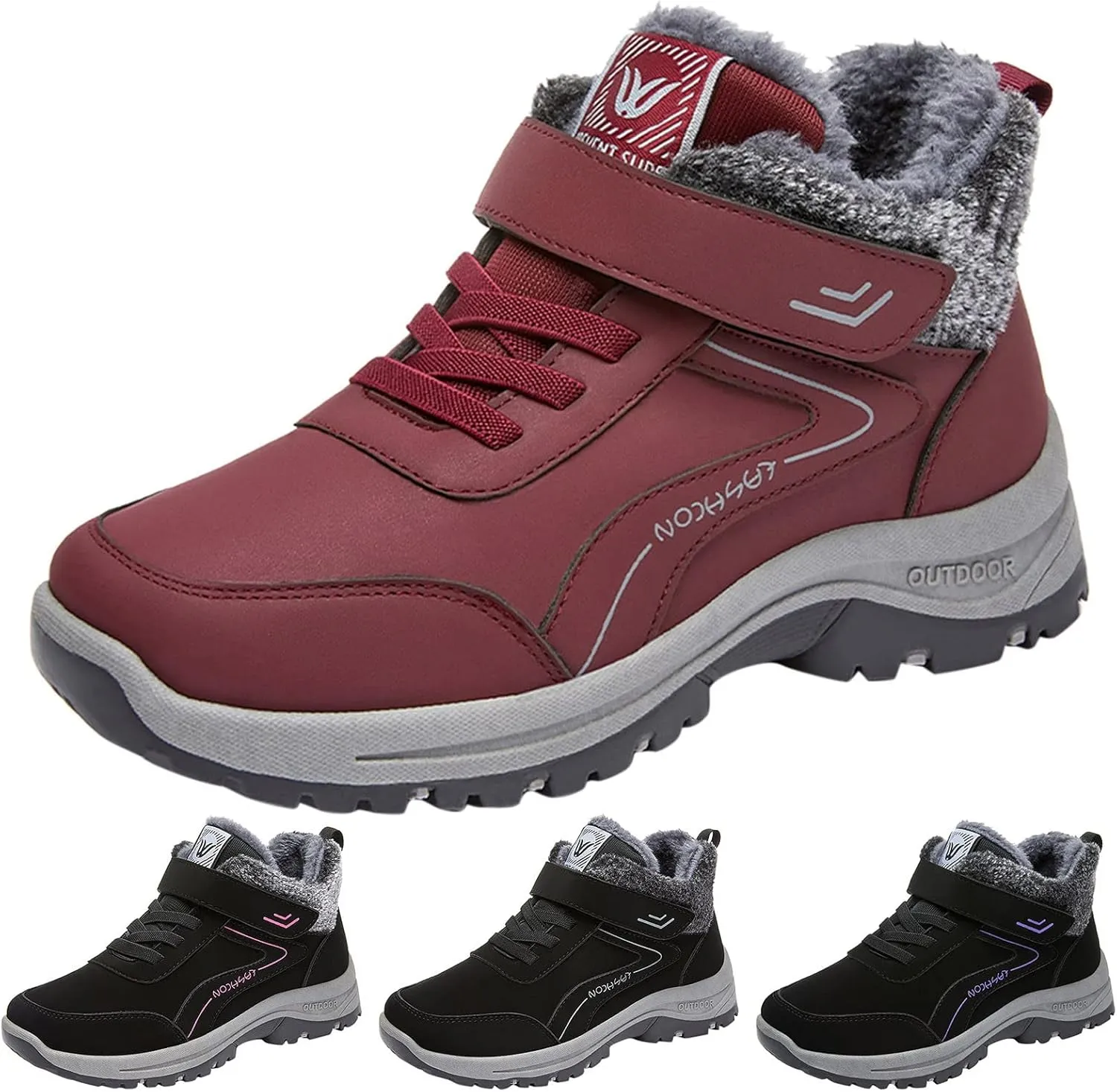 Work Boots for Men Slip On Hiking Sneakers Comfortable Warm Womens Working Shoes Business Casual Outdoor Botas Waterproof Soft Toe Work Hike Grounded Footwear