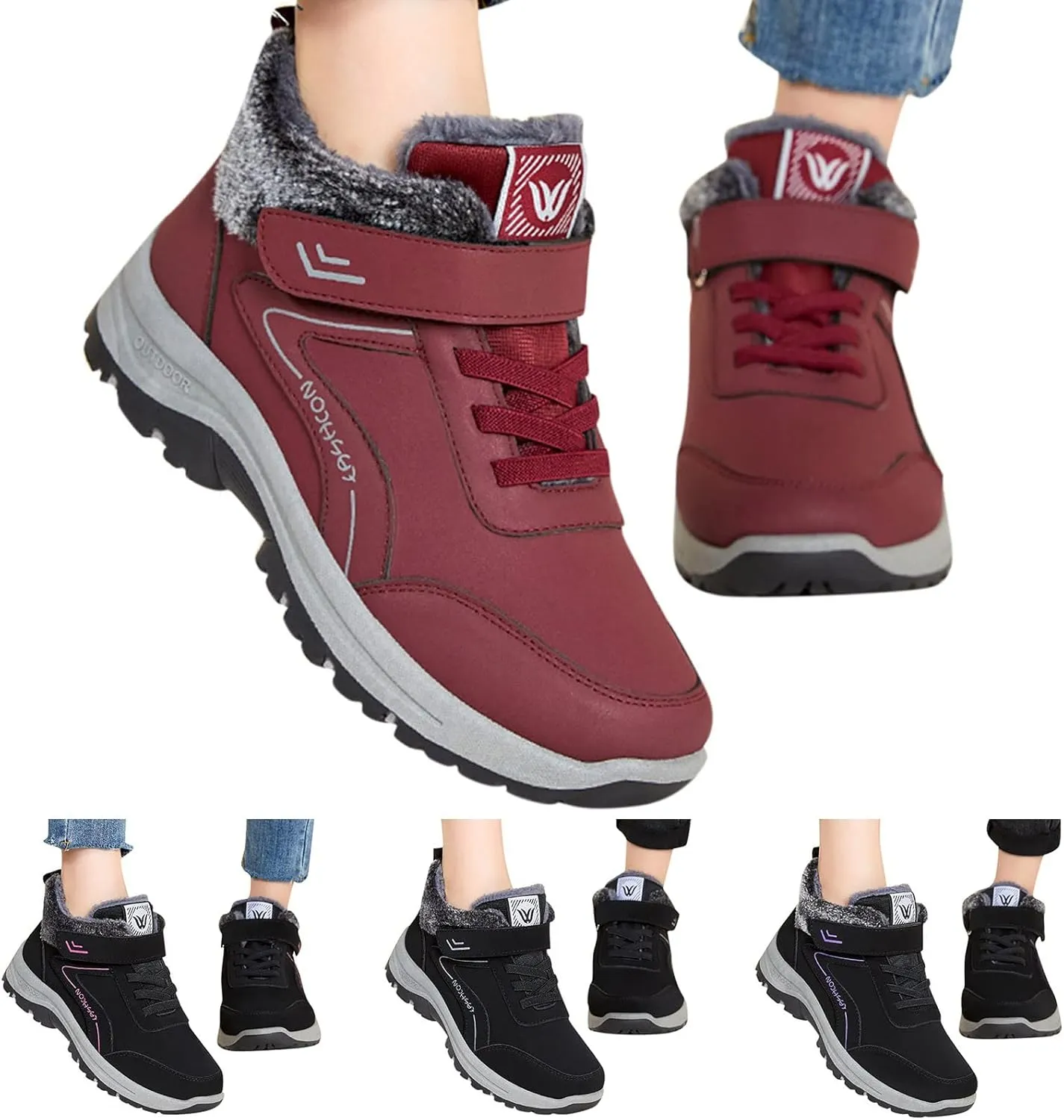 Work Boots for Men Slip On Hiking Sneakers Comfortable Warm Womens Working Shoes Business Casual Outdoor Botas Waterproof Soft Toe Work Hike Grounded Footwear